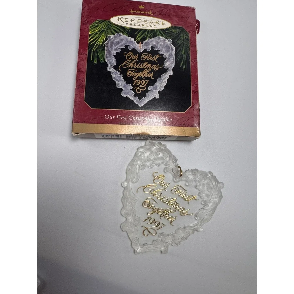Hallmark Keepsake Ornament Our First Christmas Together 1997 Heart QX3182